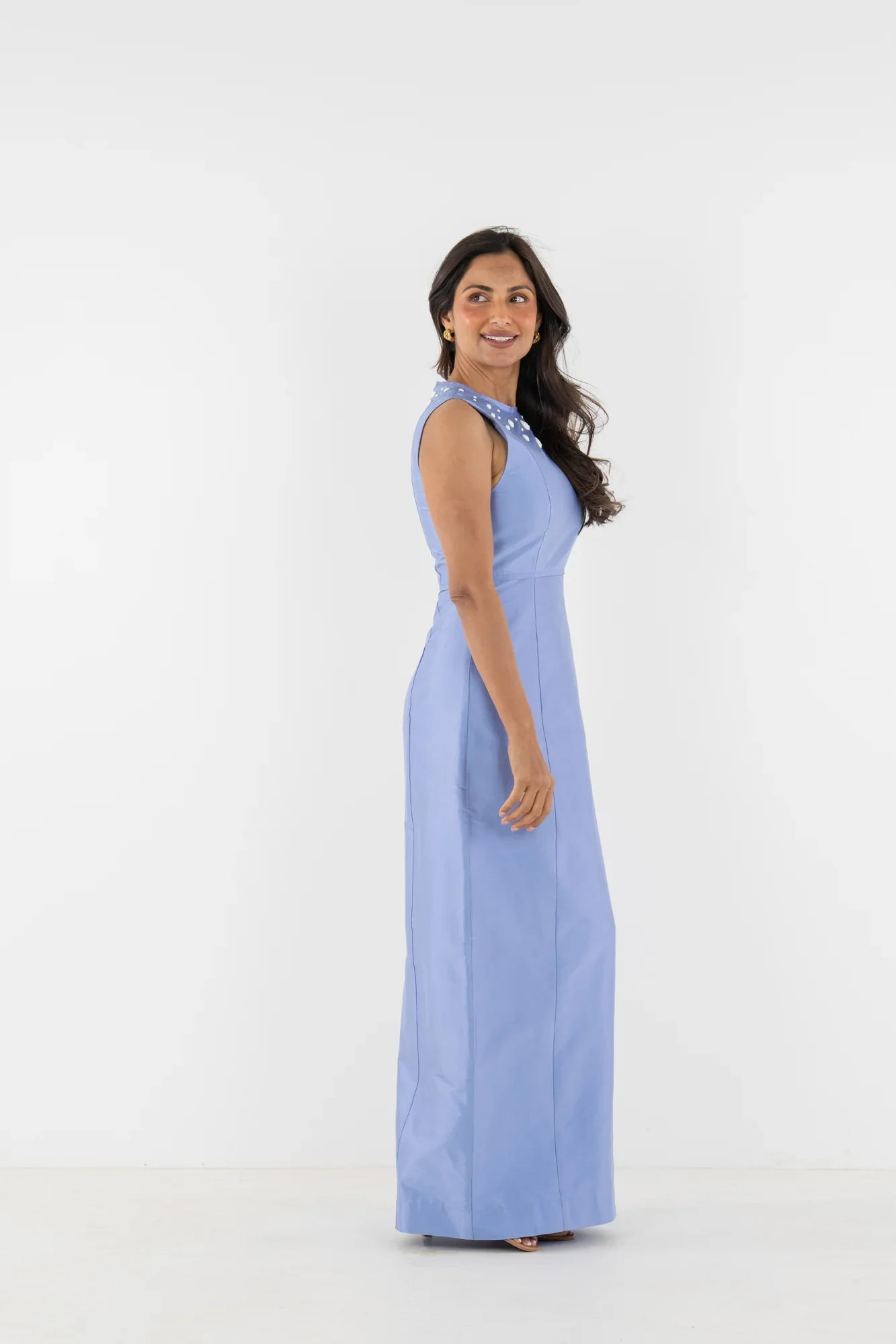 Emily McCarthy Hepburn Dress, Grapemist Dupioni - Image 8