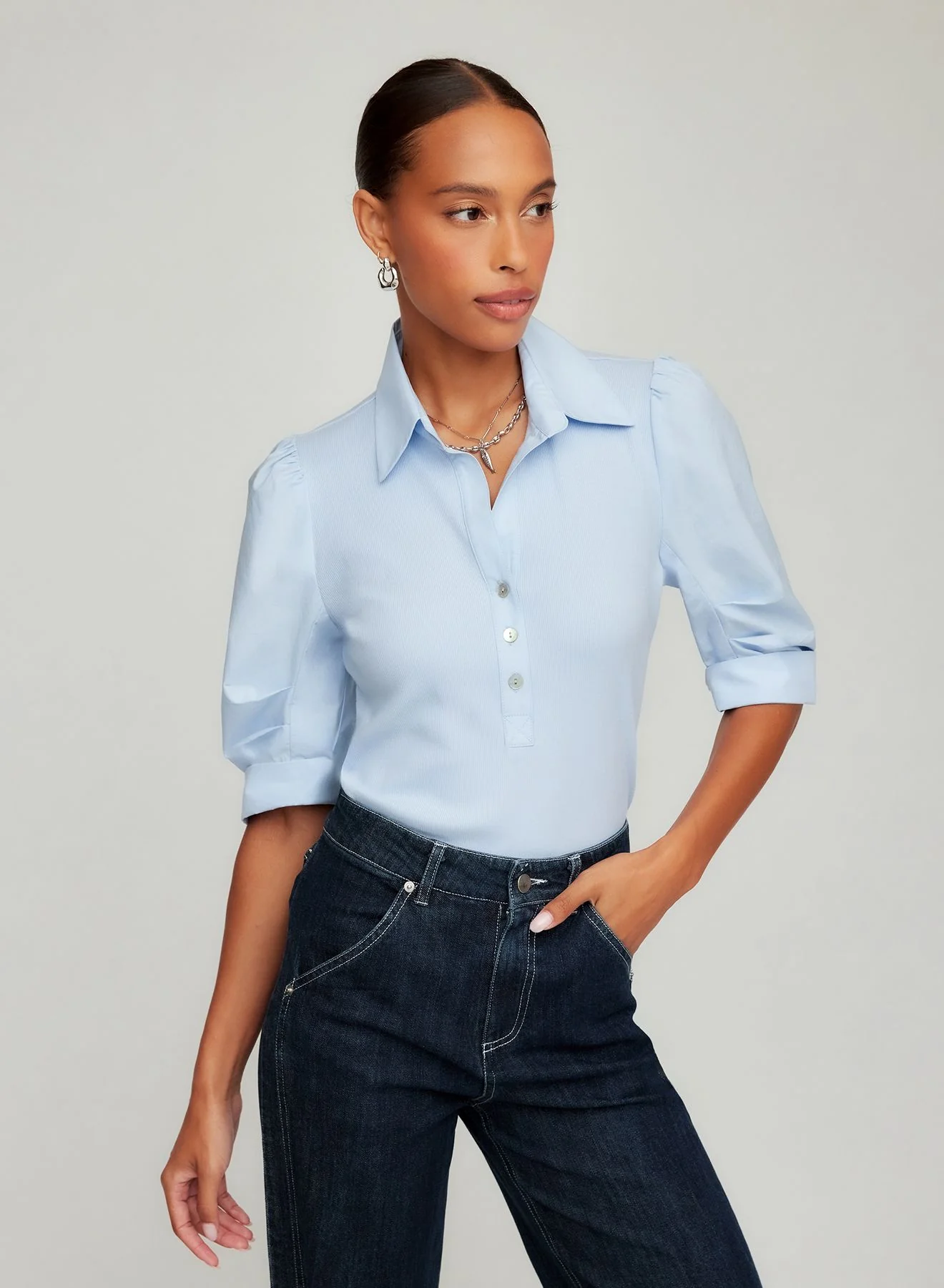 Fifteen Twenty Camden Contrast Henley Top