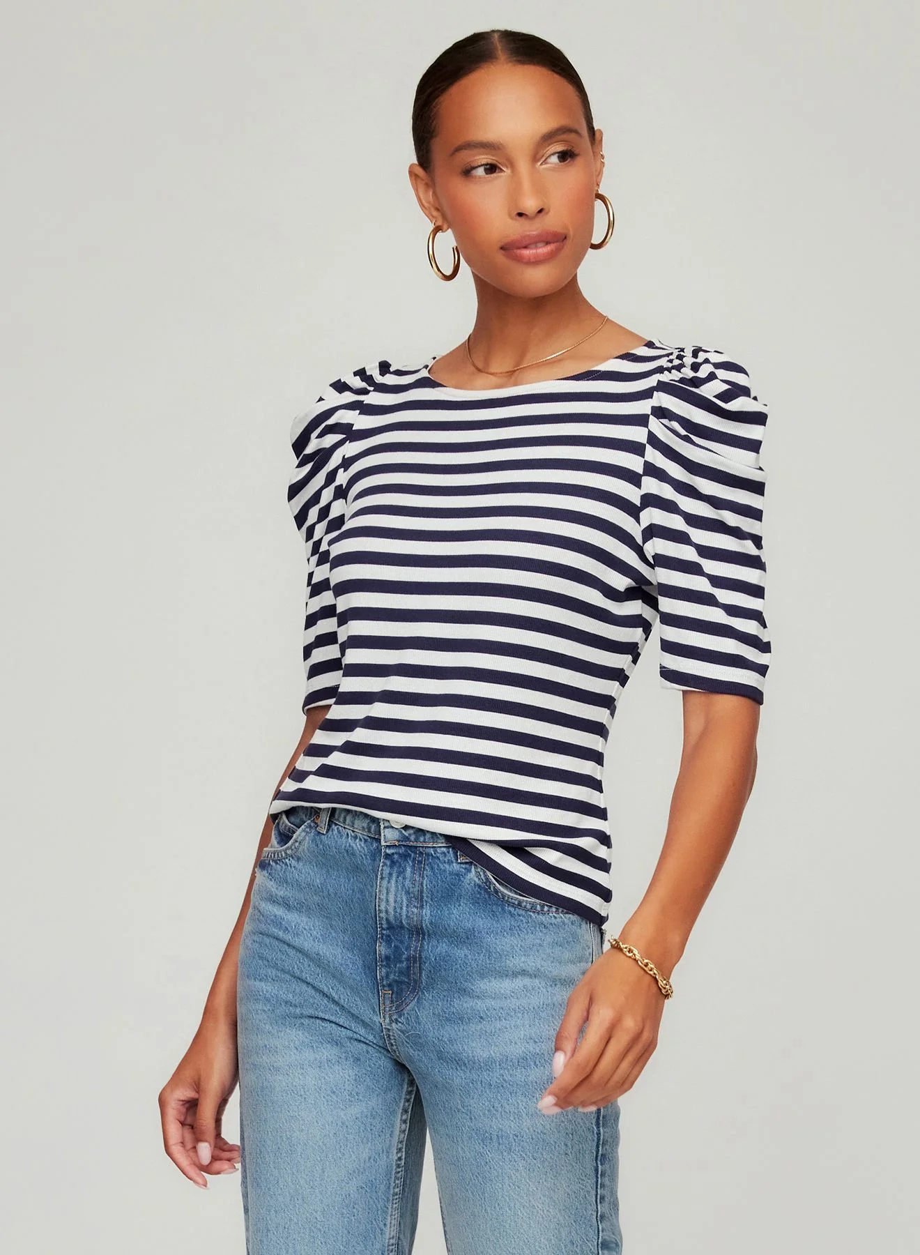Fifteen Twenty Marni Elbow Sleeve Top