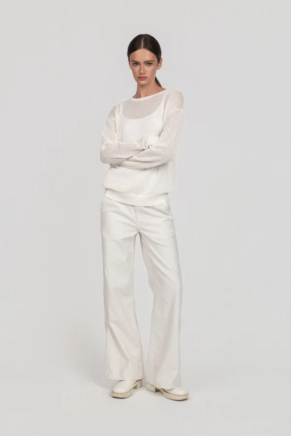 G1 Goods Wide Leg Pants, White