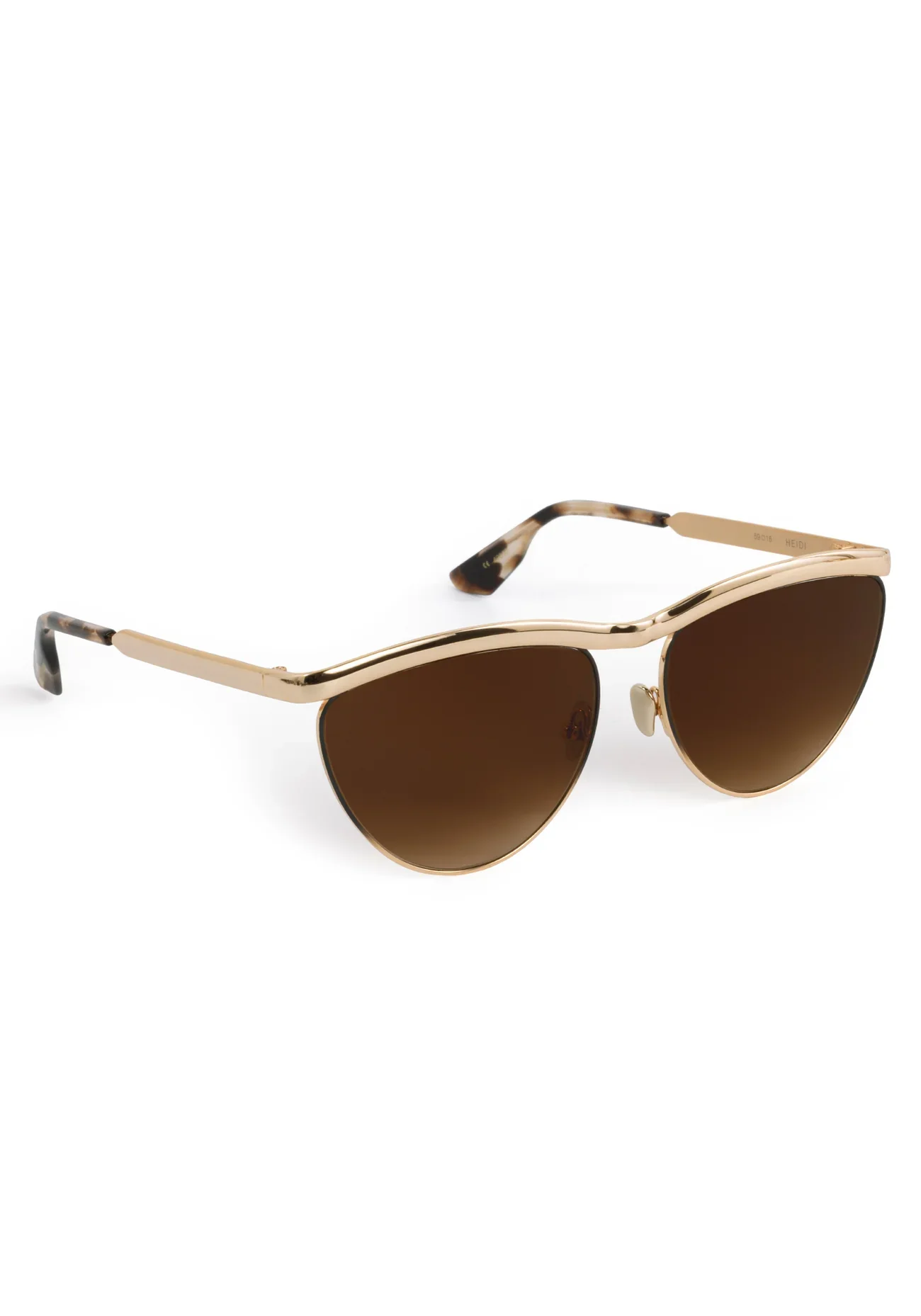Krewe Heidi 12K Matte Black Fade Chroma + Blonde Venezia Sunglasses - Image 4