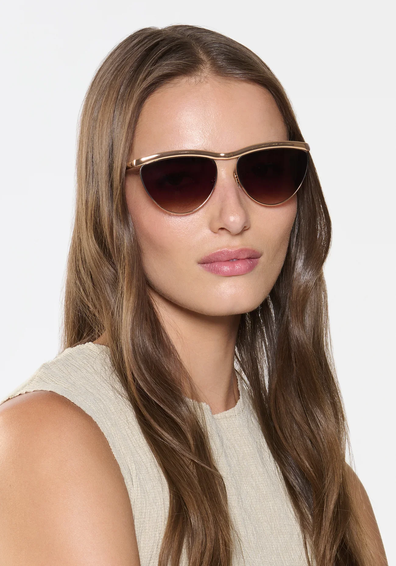 Krewe Heidi 12K Matte Black Fade Chroma + Blonde Venezia Sunglasses - Image 5