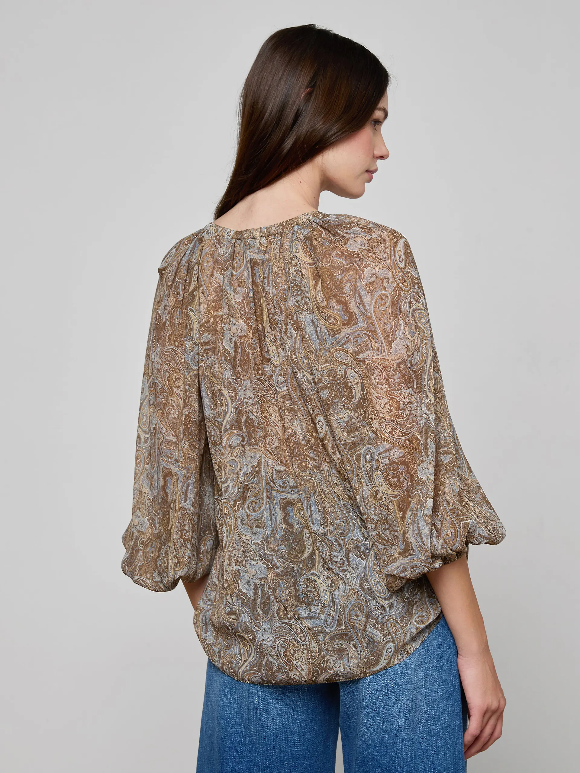 L'Agence Teagan Dolman Sleeve Blouse - Final Sale - Image 4