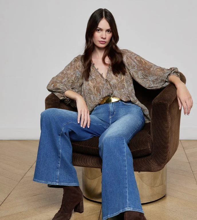 L'Agence Teagan Dolman Sleeve Blouse - Final Sale - Image 7