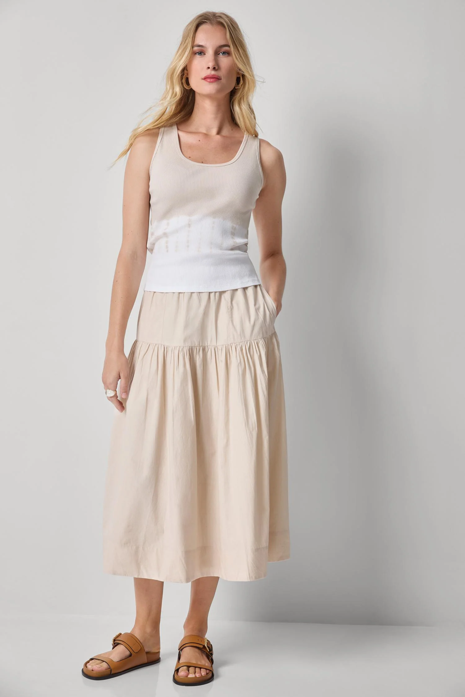 Lilla P Poplin Yoke Skirt - Image 4