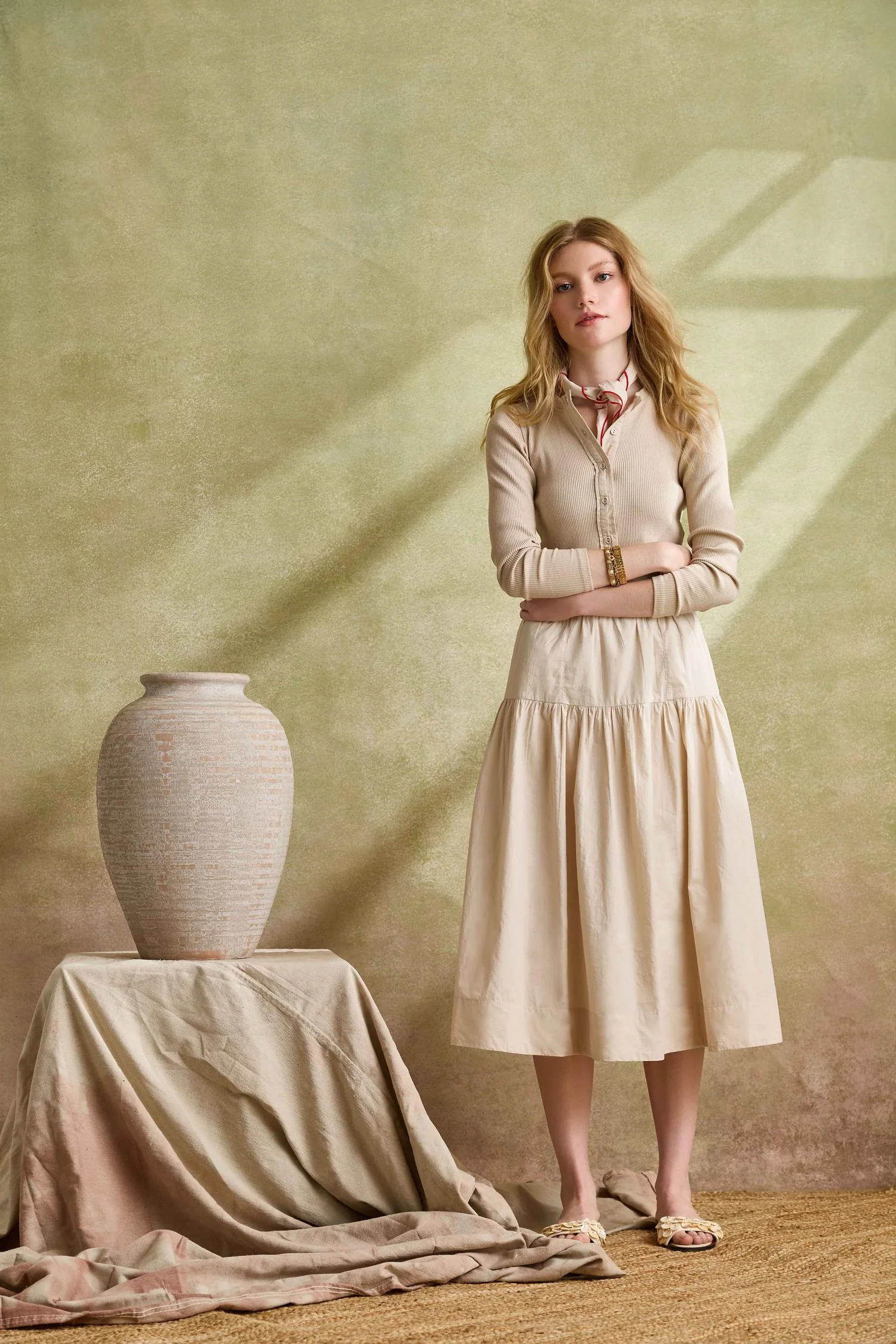 Lilla P Poplin Yoke Skirt - Image 5