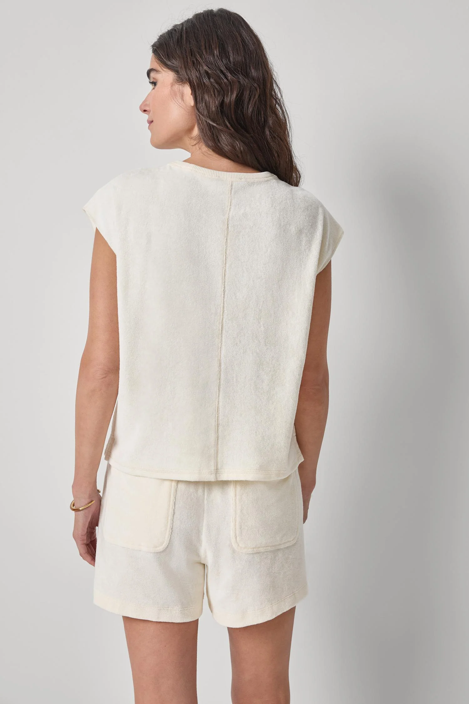 Lilla P Terry Boxy Sleeveless Top - Image 2