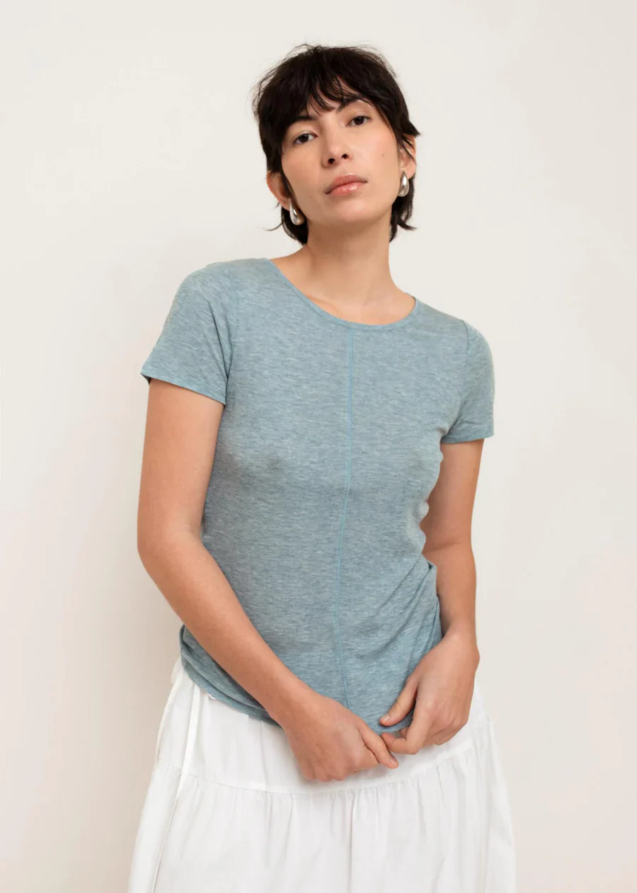 Paper Label Echo Sheer T-Shirt