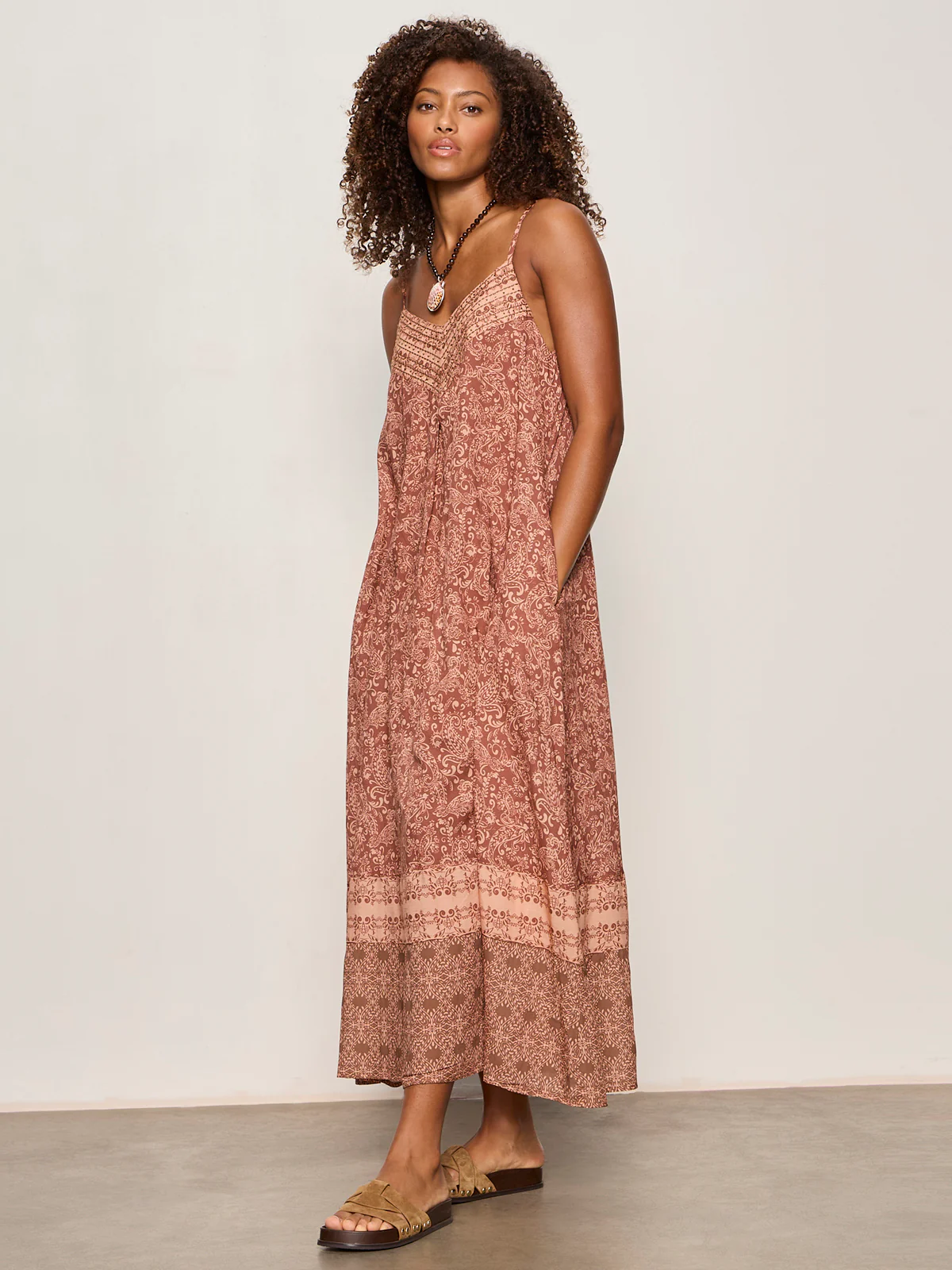 Sanctuary Coastal V-Neck Maxi Dress