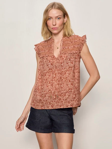 Sanctuary Free Feeling Smocked Blouse - Image 6