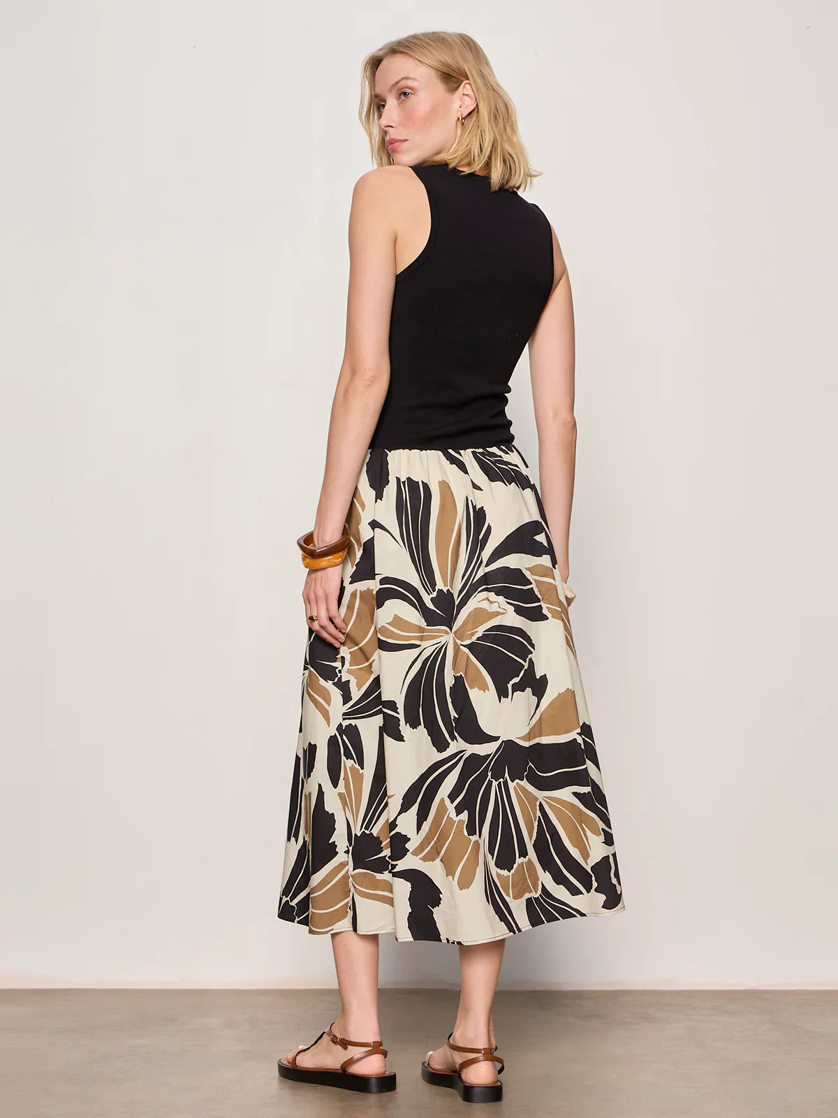 Sanctuary Sandbar Mix Media Midi Dress - Image 4