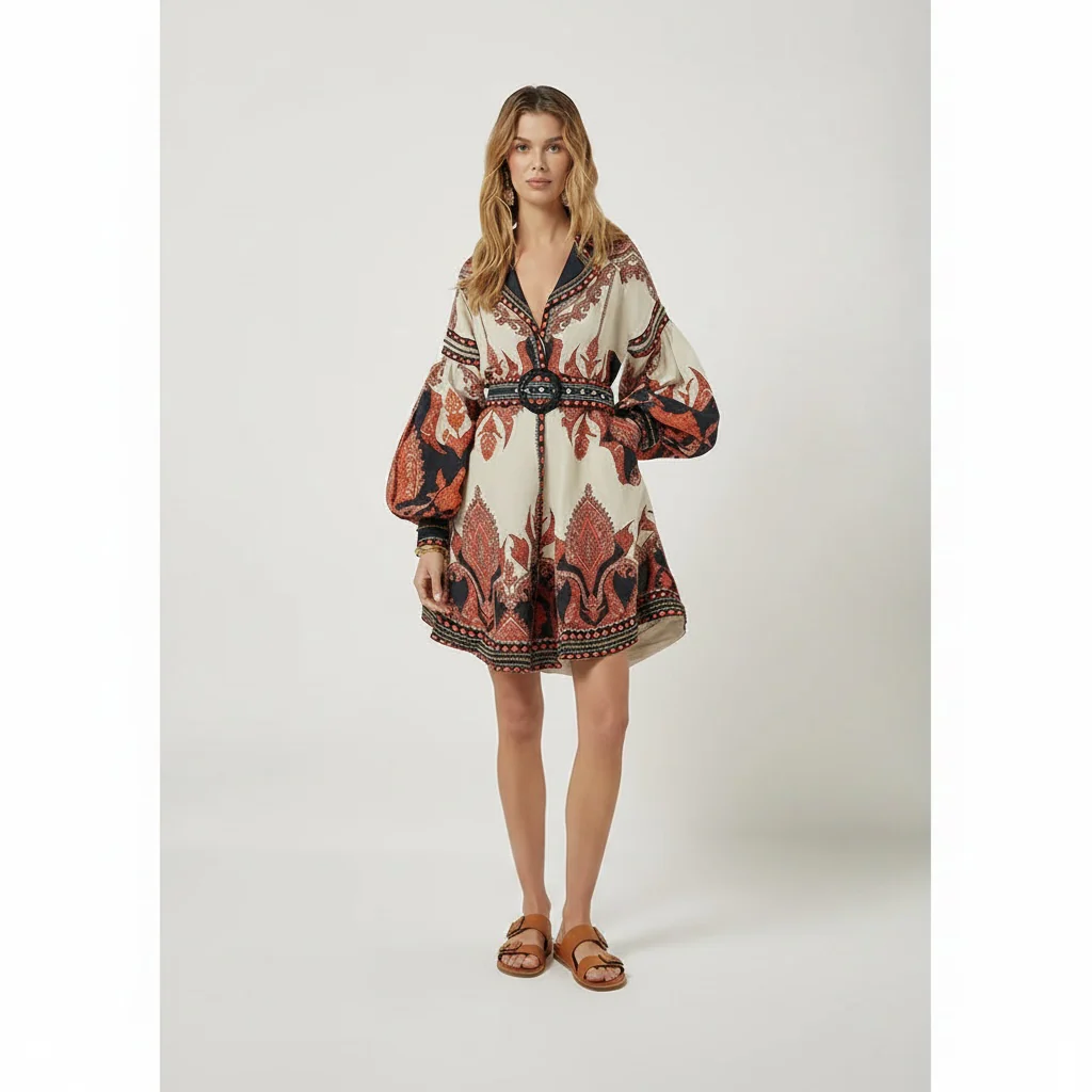 Scarlett Poppies Florista Short Dress